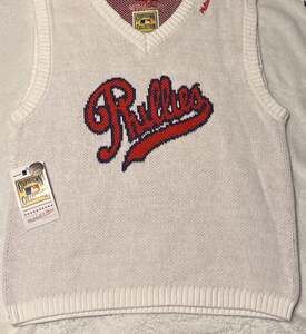 Mitchell & Ness MLB Philadelphia Phillies sweater vest women’s size XXL